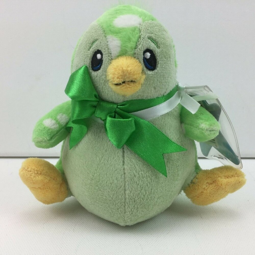 Neopets Series 3 Speckled Bruce Plush Toy Keyquest Virtual Prize Green Yellow
